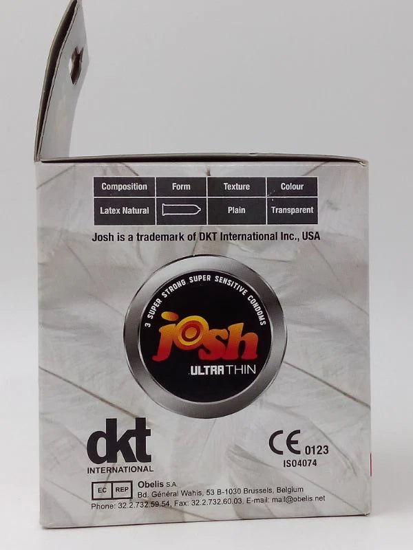 Josh Ultra Thin Condoms - 12 x 3 Super Sensitive Condom Pack