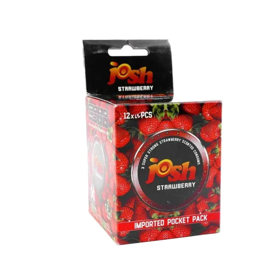 JOSH Strawberry Condoms Pack of 36 Condoms