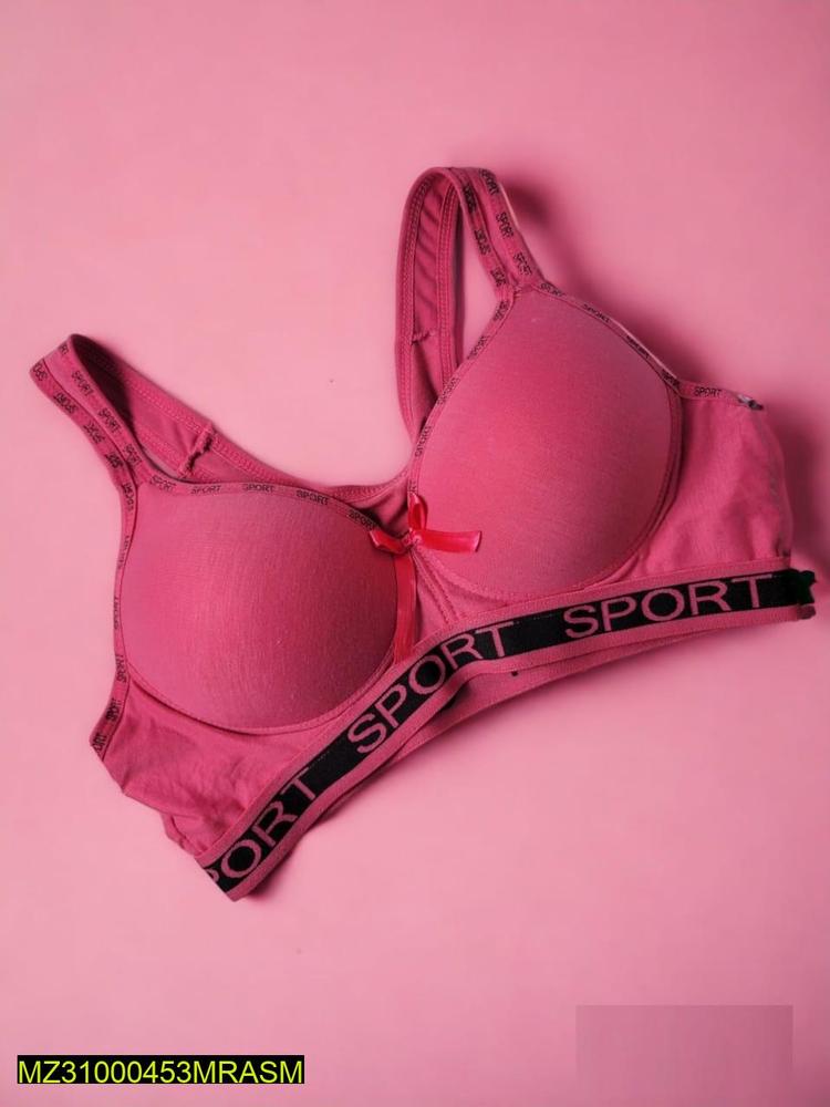 Padded Net Lace Sport Bra