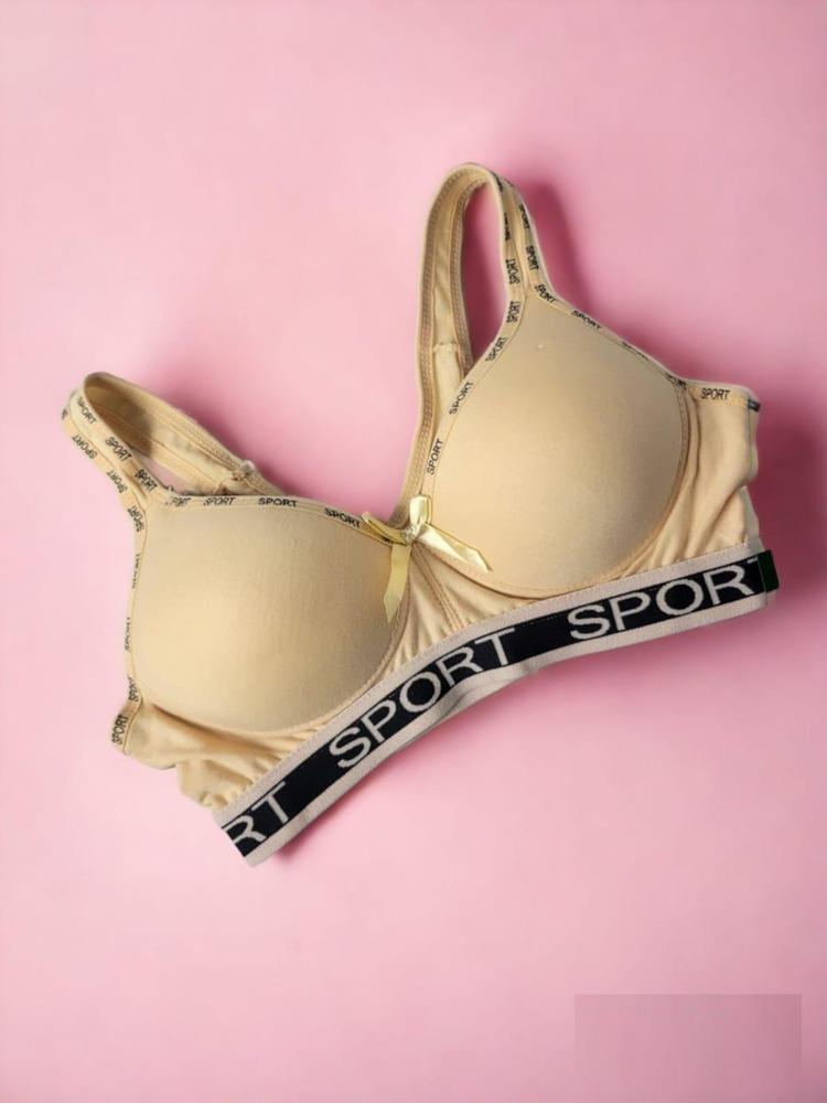 Padded Net Lace Sport Bra