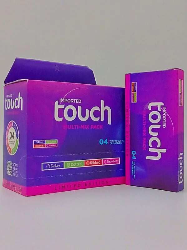 Touch Condoms Multi Mix Pleasure Pack - 6 x 4 Pack of Condoms