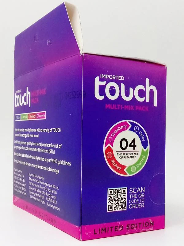 Touch Condoms Multi Mix Pleasure Pack - 6 x 4 Pack of Condoms